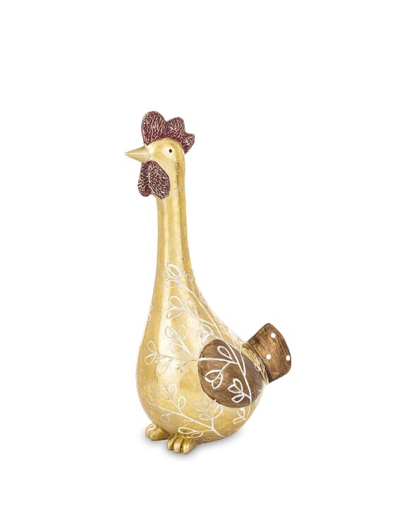 MIAhome MIAhome Figurka KURKA Złotopiórka medium Złoty