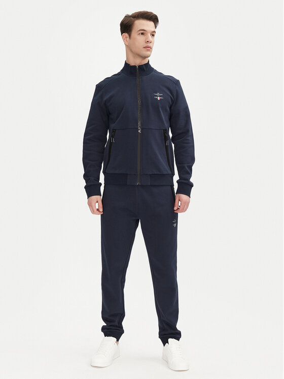 Aeronautica Militare Aeronautica Militare Džemperis 251FE1986F581 Tamsiai mėlyna Regular Fit