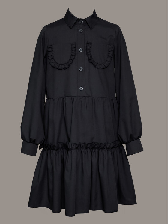 SLY SLY Sukienka codzienna 4S-206A Czarny Comfortable Fit