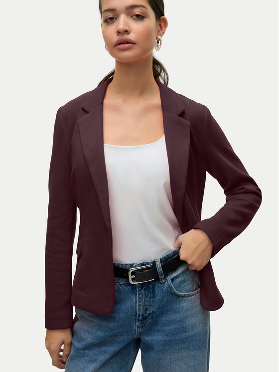 Vero Moda Vero Moda Marynarka Julia 10154123 Fioletowy Regular Fit