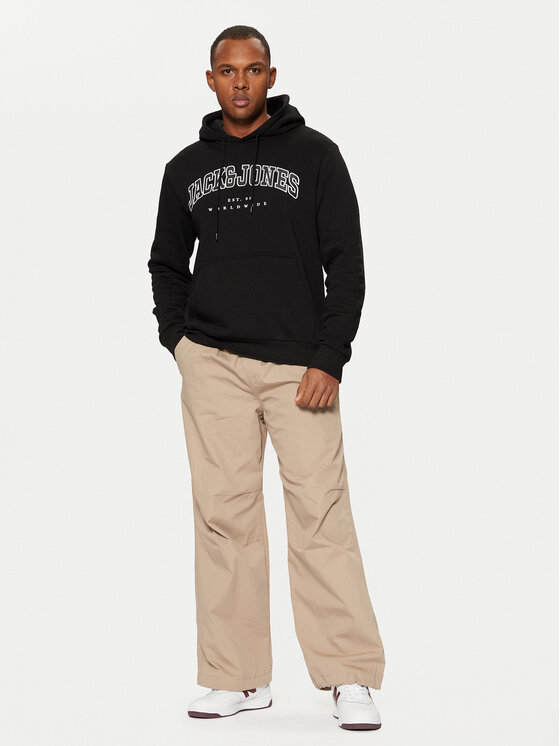 Jack & Jones Jack & Jones Bluza 12256521 Czarny Relaxed Fit