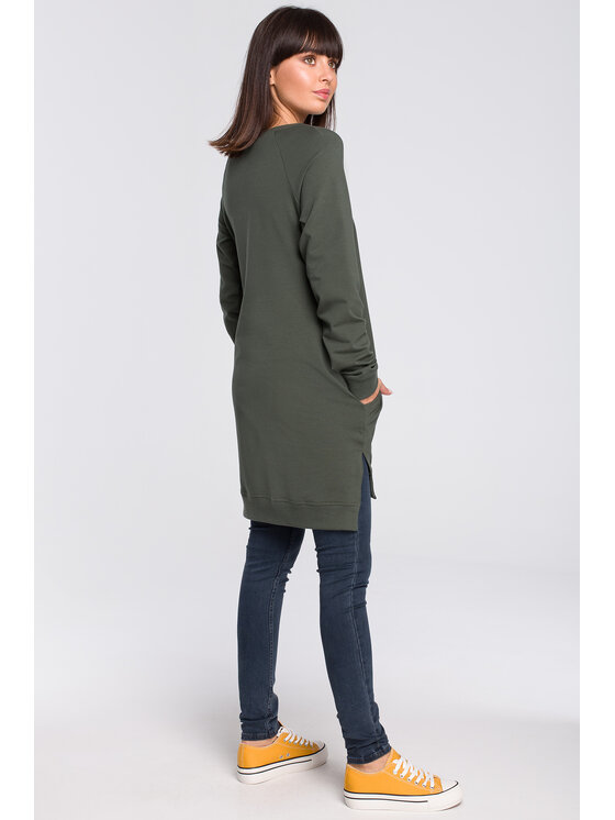 BeWear BeWear Mikina B101 Zelená Regular Fit