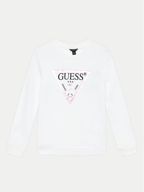 Guess Guess Pulóver J74Q10 KAUG0 Fehér Regular Fit