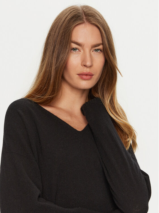 ViCOLO ViCOLO Džemper 22046S Crna Regular Fit