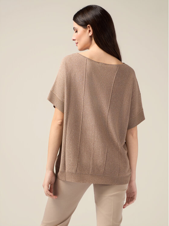 Oltre Oltre Cardigan M163E001817N002 Marrone Over Fit