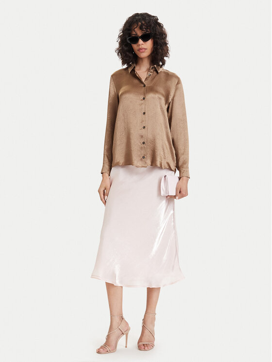 Maryley Maryley Gonna midi 26EB704/37RO Rosa chiaro Regular Fit