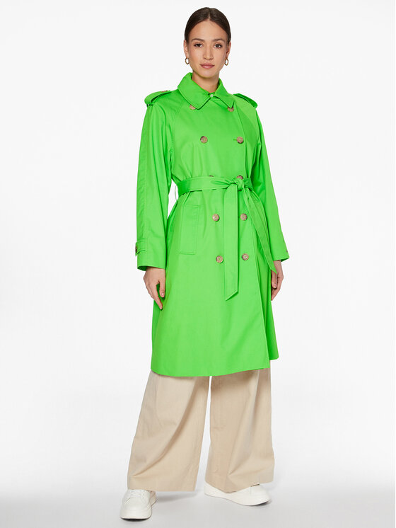 Tommy Hilfiger Tommy Hilfiger Trenčas WW0WW36960 Žalia Regular Fit