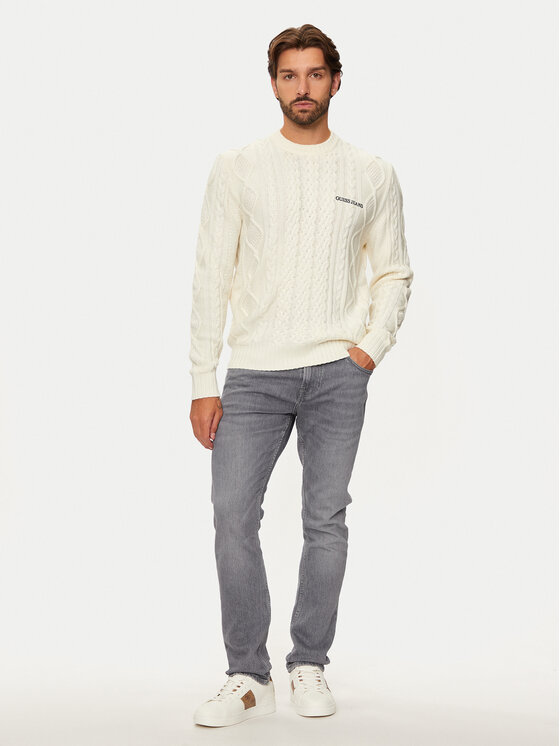 Guess Jeans Guess Jeans Džemper M4BR34 Z3HN2 Écru Regular Fit