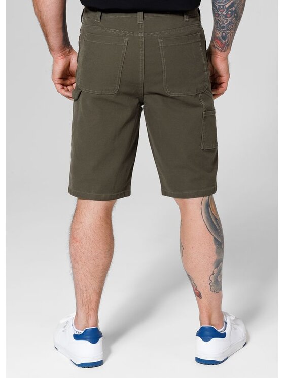 PITBULL PITBULL Szorty materiałowe Dogwood Zielony Regular Fit