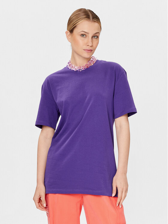Tricou Patrizia Pepe Femei, Mărimea: I, Violet, 2M4316/J128-M448