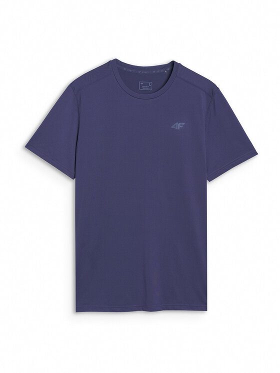 4F 4F Koszulka techniczna BASIC+ Granatowy Regular Fit