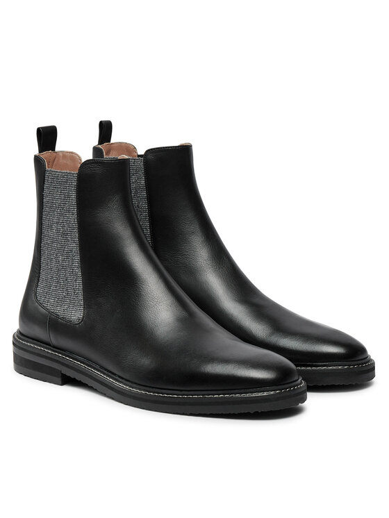 Pollini Pollini Kotníková obuv s elastickým prvkem SA21083G1LTDG000 Černá