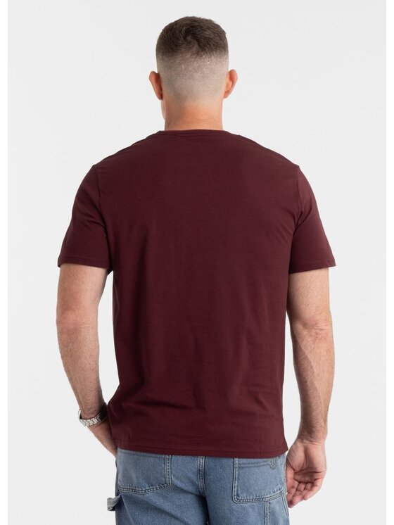 PITBULL PITBULL T-Shirt SMALL LOGO Czerwony Regular Fit