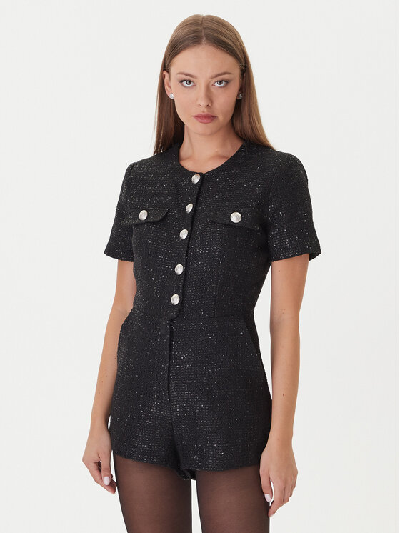 Bardot Bardot Jumpsuit Estelle 60098PB Nero Regular Fit