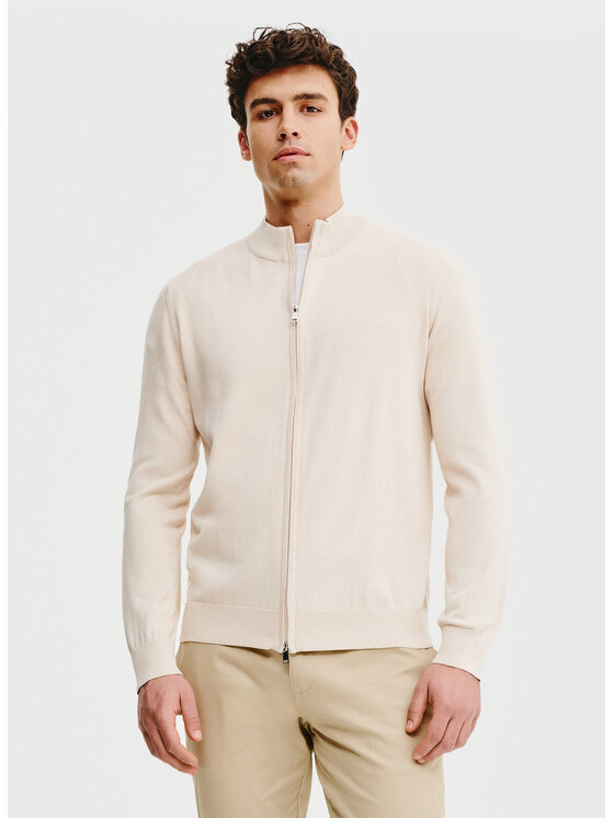 Pako Lorente Pako Lorente Sweter P25SF-2X-004 Beżowy Classic Fit