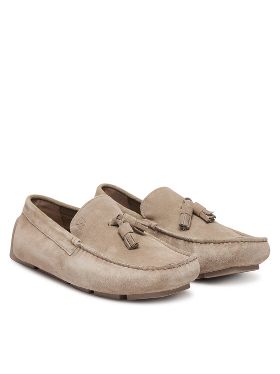 Calvin Klein Calvin Klein Mokasyny Driver Tassels Su HM0HM02028 Beżowy
