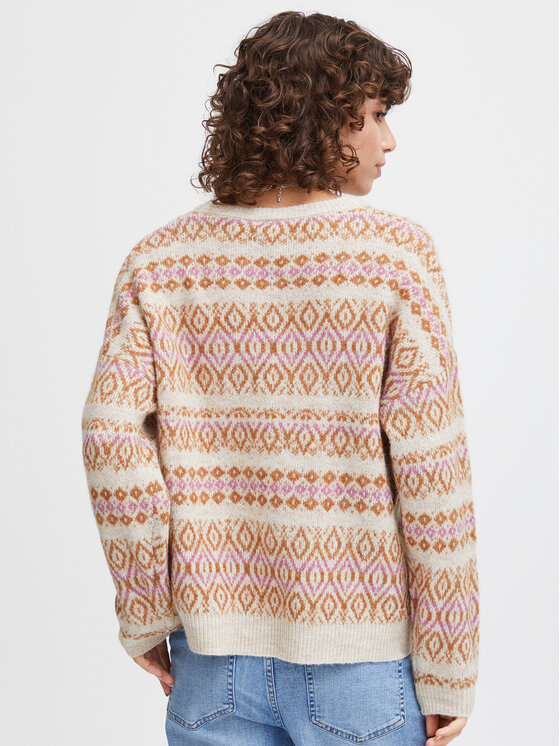 ICHI ICHI Maglione 20119733 Beige Regular Fit