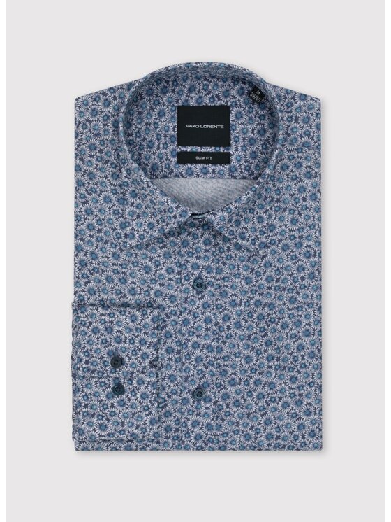 Pako Lorente Pako Lorente Koszula P25SF-1X-055 Niebieski Slim Fit