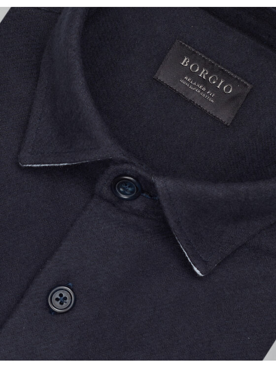 Borgio Borgio Koszula flussia_00612 Granatowy Relaxed Fit