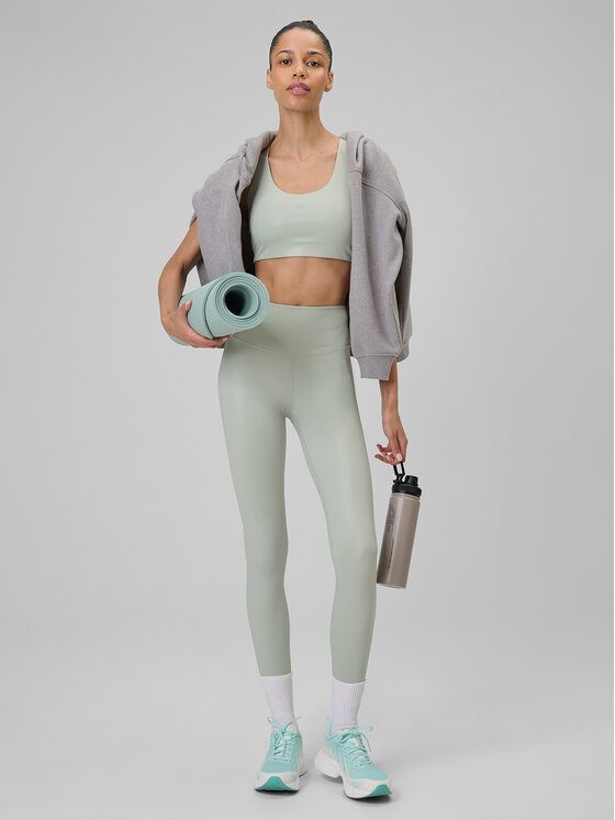 4F 4F Legginsy YOGA Turkusowy Slim Fit