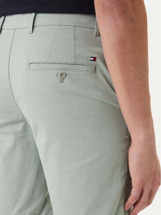 Tommy Hilfiger Tommy Hilfiger Pantalon scurți din material Denton 9.5 MW0MW42351 Verde Slim Fit