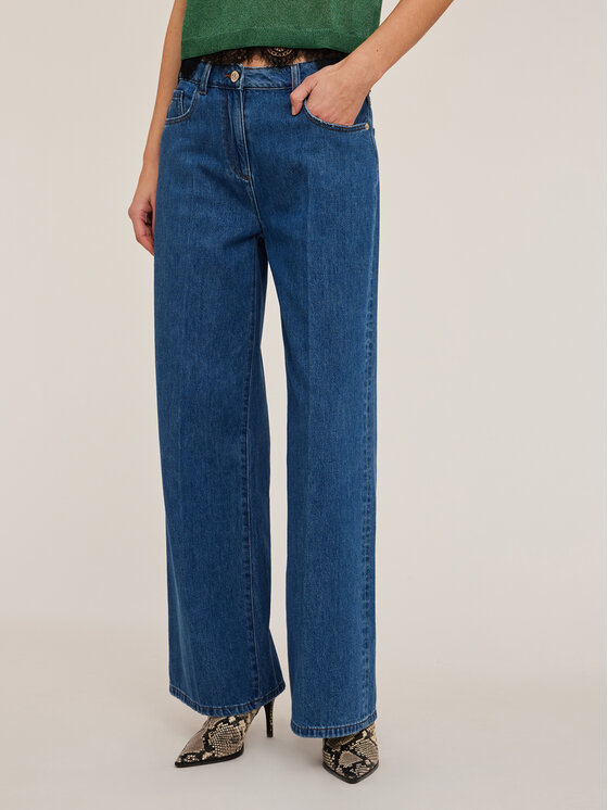 Motivi Motivi Jeansy P531Q203772N024 Niebieski Over Fit