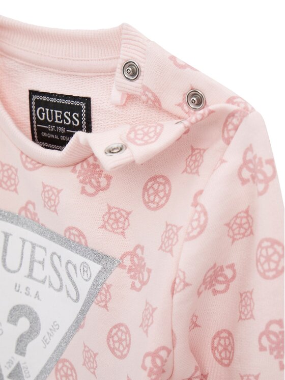 Guess Guess Komplekti kuulub pluus ja retuusid A5BG14 KAD74 Roosa Regular Fit