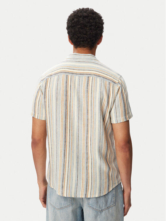 RVCA RVCA Πουκάμισο Exotica 23A041504 Κρεμ Regular Fit