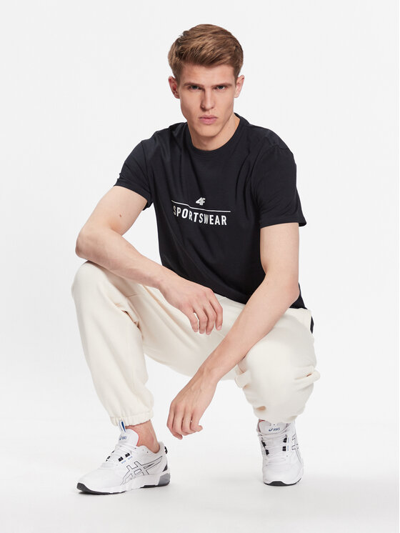 4F 4F Póló 4FSS23TTSHM539 Sötétkék Regular Fit