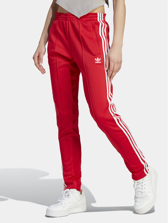 Női Melegítő alsó adidas, Méret: M, Piros, adicolor SST IK6603