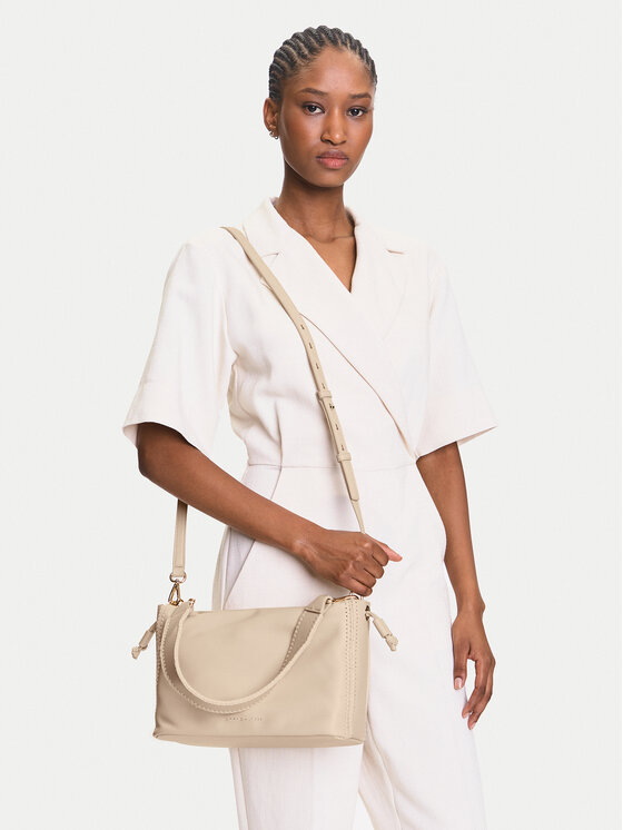 Tommy Hilfiger Geantă Th Soft Summer Mini Bucket AW0AW17541 Crem