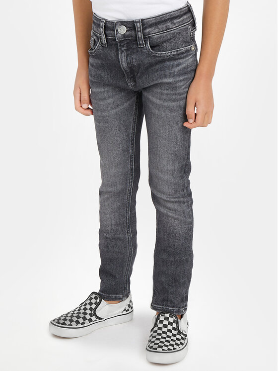 Calvin Klein Jeans Džinsi IB0IB01717 Pelēks Skinny Fit