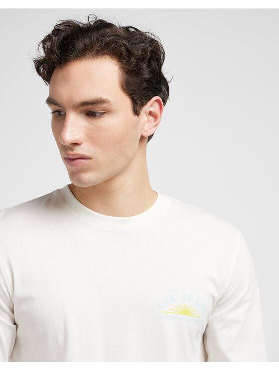 Lee Lee T-shirt LS TEE Bianco Regular Fit
