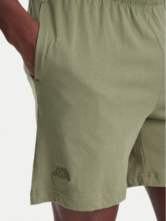 Kappa Kappa Športne kratke hlače Logo Korpo Cabas 303HZE0 Khaki Regular Fit