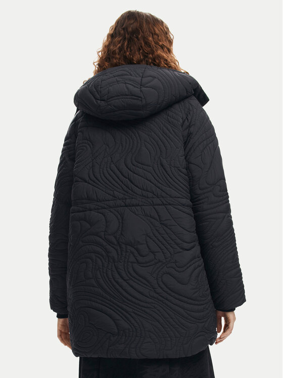 Desigual Desigual Télikabát Aarhus 24WWEWAC Fekete Regular Fit