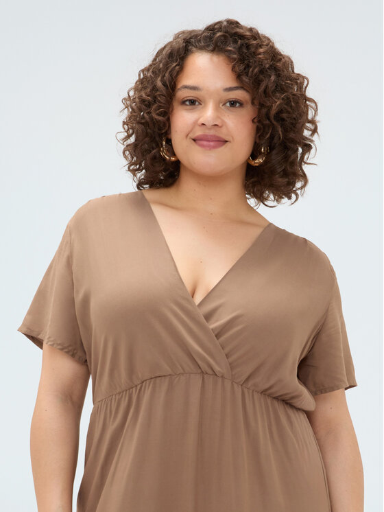 Fiorella Rubino Fiorella Rubino Sukienka wieczorowa 7026T001877N012 Brązowy A-Line Fit