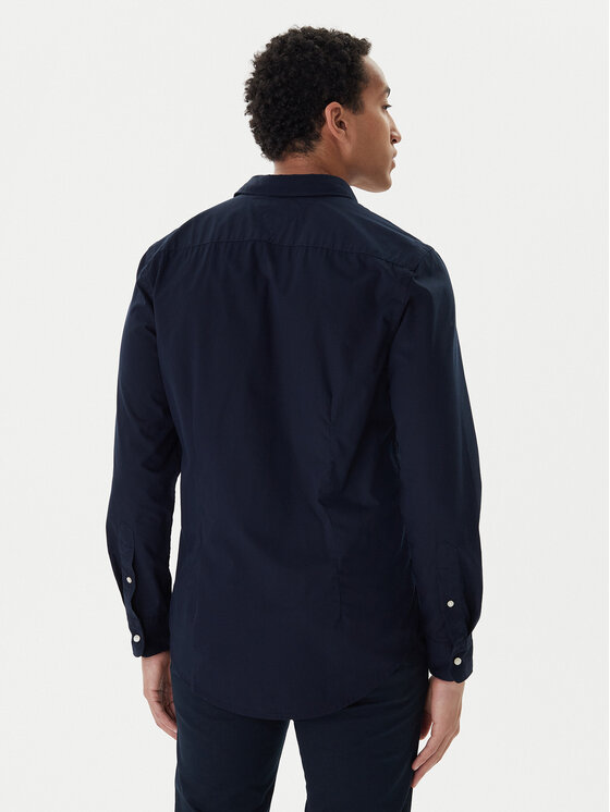 Tommy Hilfiger Tommy Hilfiger Krekls MW0MW40460 Tumši zils Slim Fit