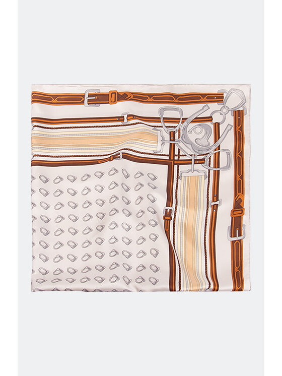 ALLORA BE UNIQUE ALLORA BE UNIQUE Foulard 100% silk Beige