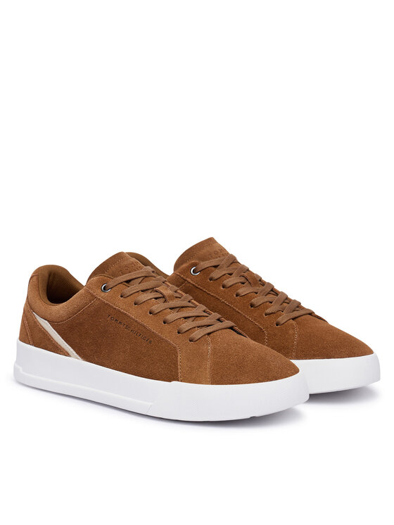 Tommy Hilfiger Tommy Hilfiger Sneakersy Th Court Premium Suede FM0FM05880 Hnedá