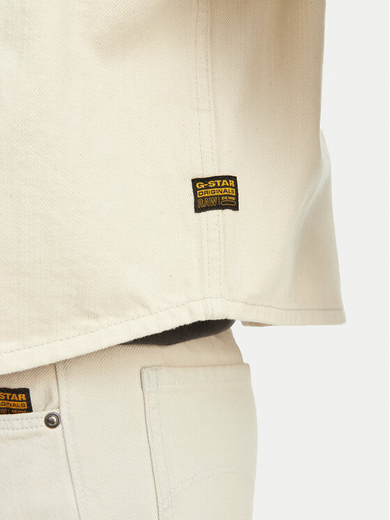 G-Star Raw G-Star Raw Jeansová bunda D29107-E362 Krémová Relaxed Fit