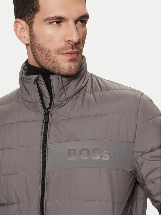 BOSS BOSS Bunda pro přechodné období 50519237 Šedá Regular Fit