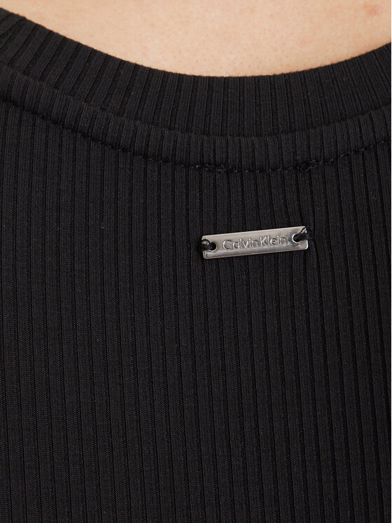 Calvin Klein Calvin Klein Тишърт LV044D246G Черен Slim Fit