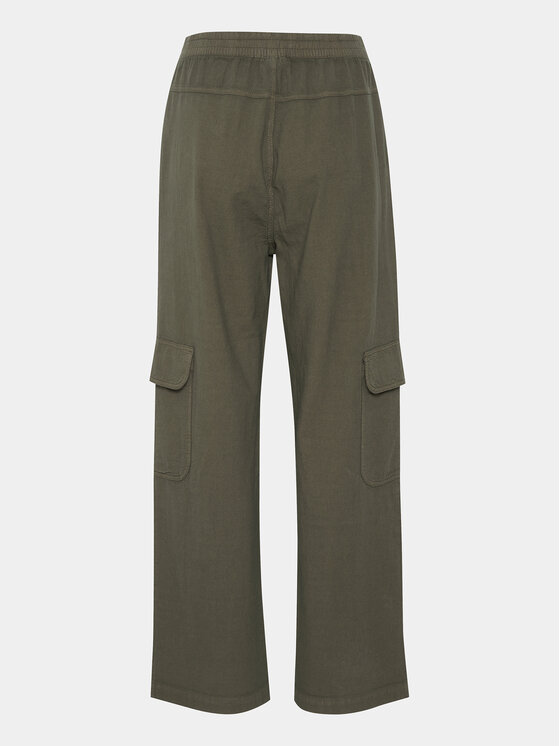 Kaffe Kaffe Штани з тканини Naya 10508358 Зелений Regular Fit