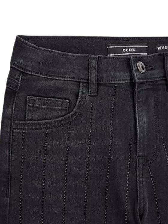 Guess Kids Guess Kids Τζιν 90S BLK STR DNM PANTS W/RH Μαύρο Regular Fit