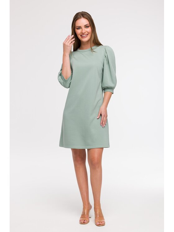 BeWear BeWear Letní šaty B291 Zelená Comfortable Fit