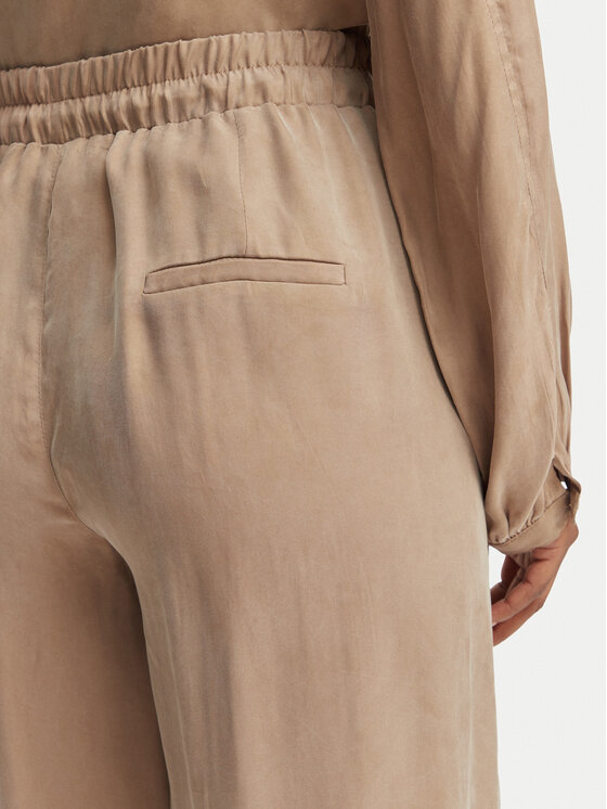 Guess Guess Текстилни панталони W6GB07 W1781 Бежов Regular Fit