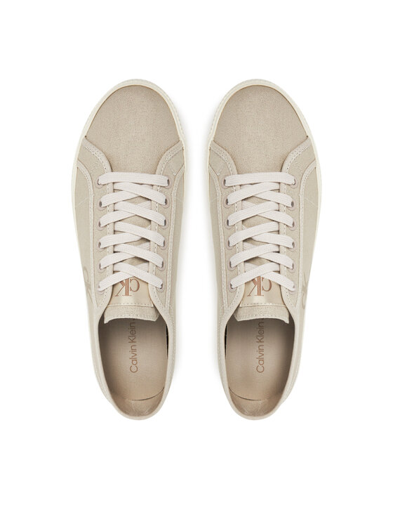 Calvin Klein Jeans Calvin Klein Jeans Tenisówki Ess Vulc Low Cv Mg Wn YW0YW01762 Beżowy