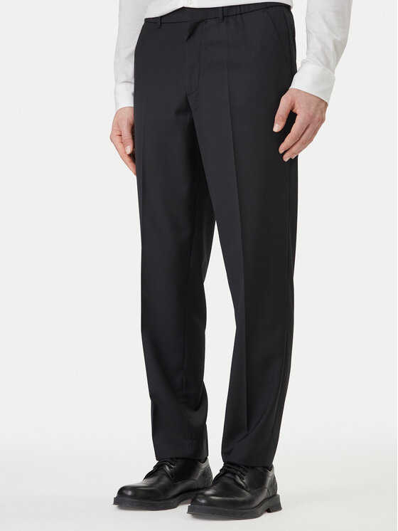 Calvin Klein Calvin Klein Bavlnené nohavice LV04LF623G Čierna Tapered Fit