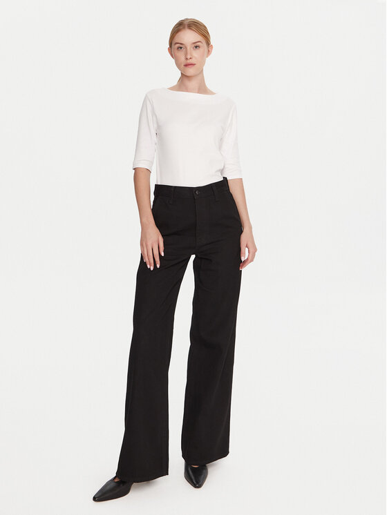 Calvin Klein Calvin Klein Blugi LV047D770G Negru Wide Leg