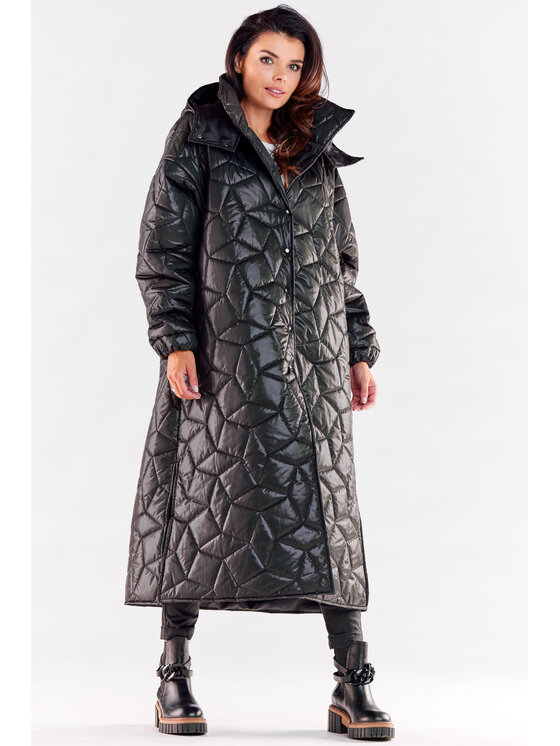 Awama Awama Cappotto A537 Nero Basic Fit